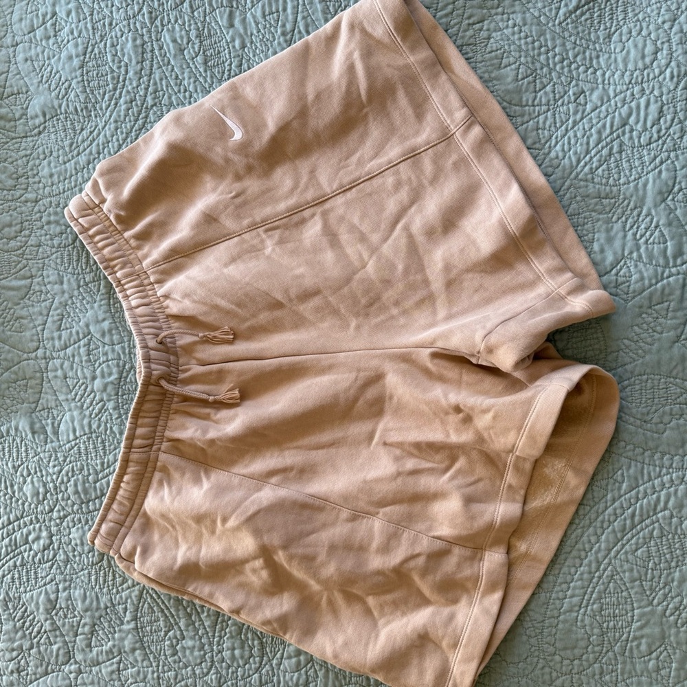 Nike Women's Beige Athletic Shorts